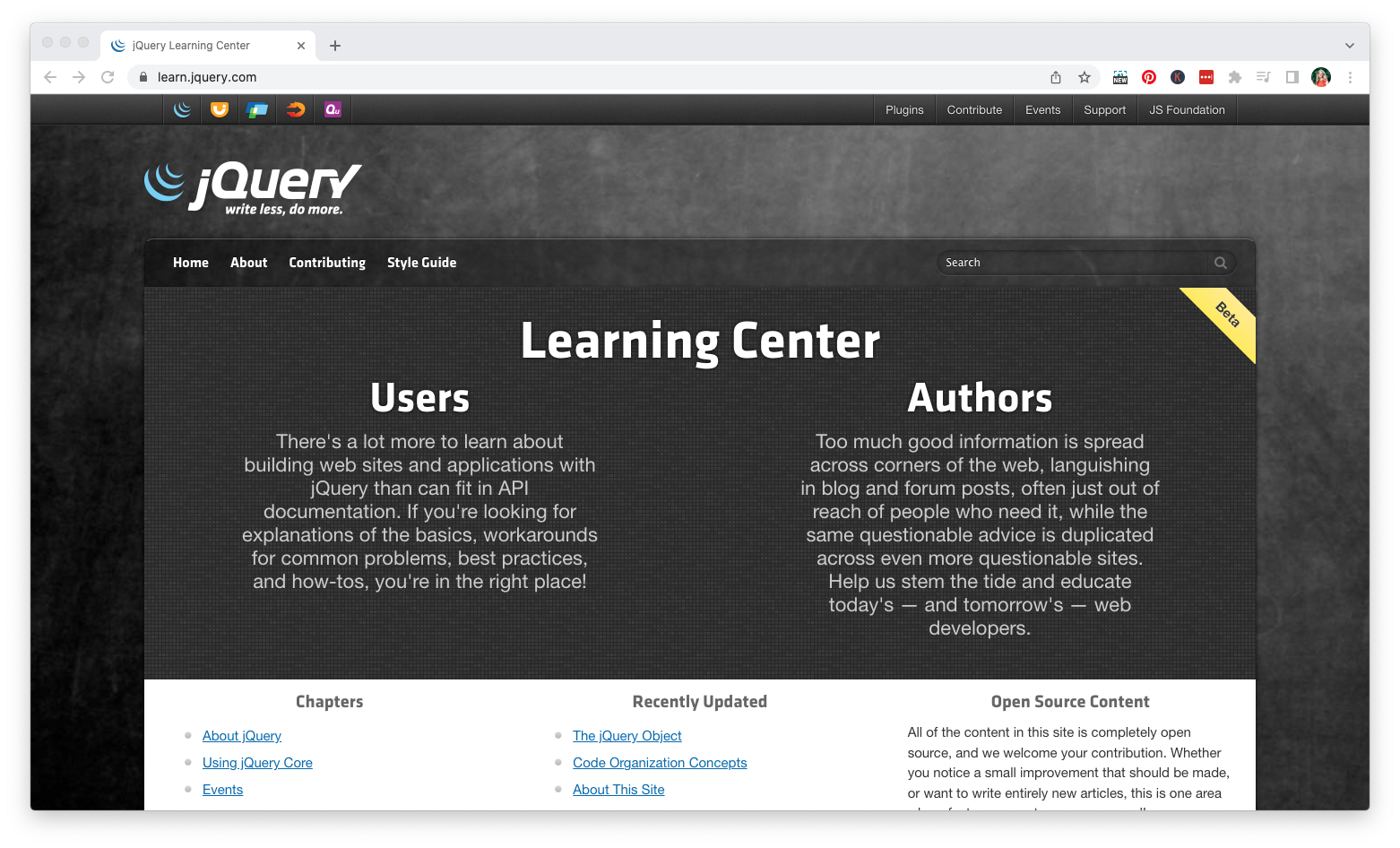 jQuery Learning Center