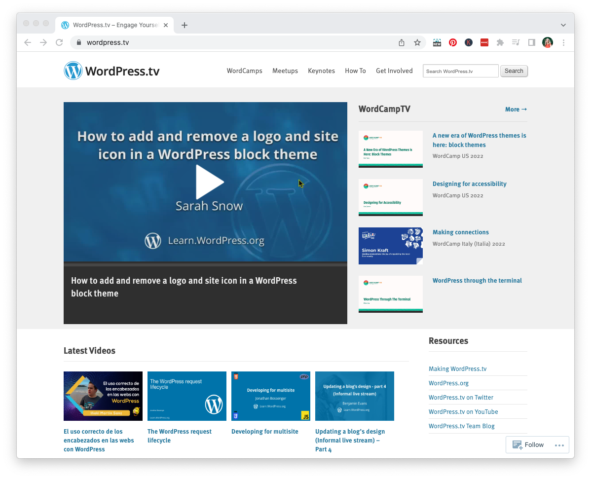 WordPress TV